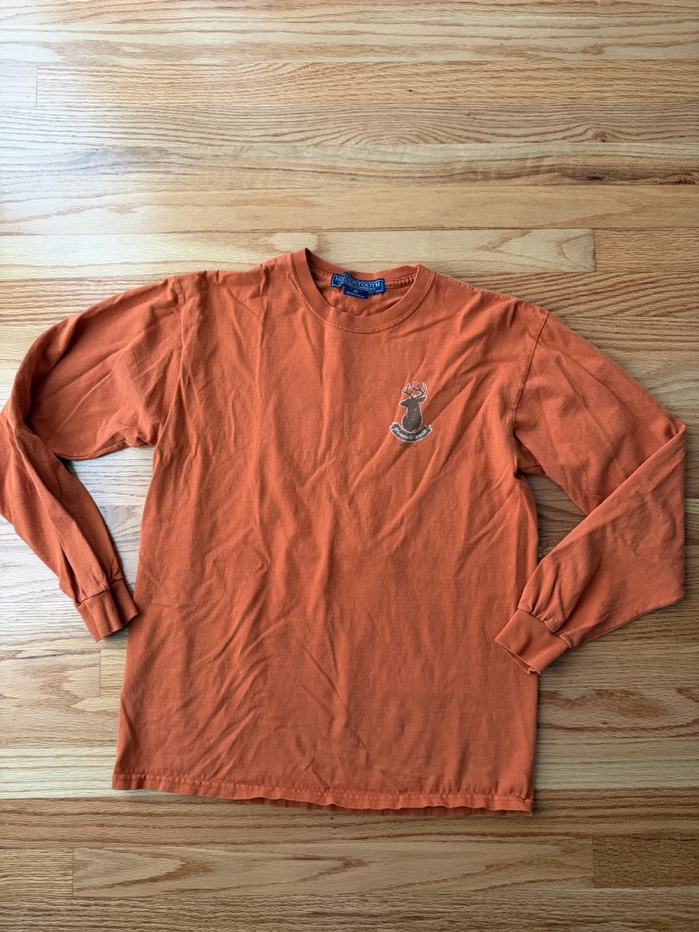 Houndstooth Clothing Co. White River Supplies Long Sleeve Shirt Men’s M Orange